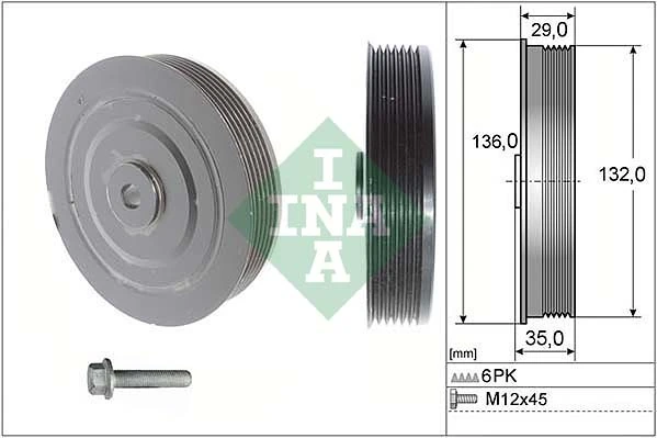 Belt Pulley Set, crankshaft